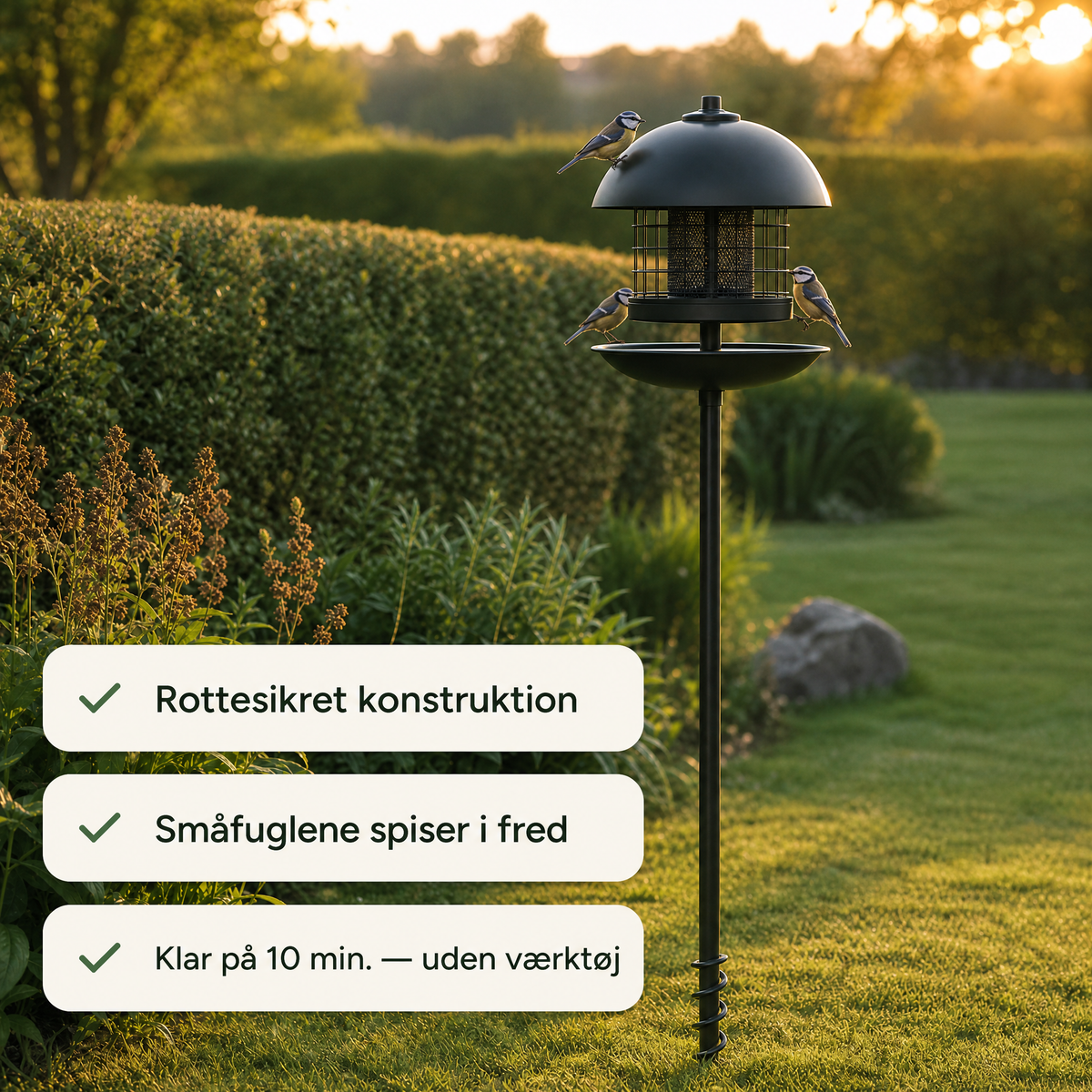 Lærke - Premium Fuglefoderhus