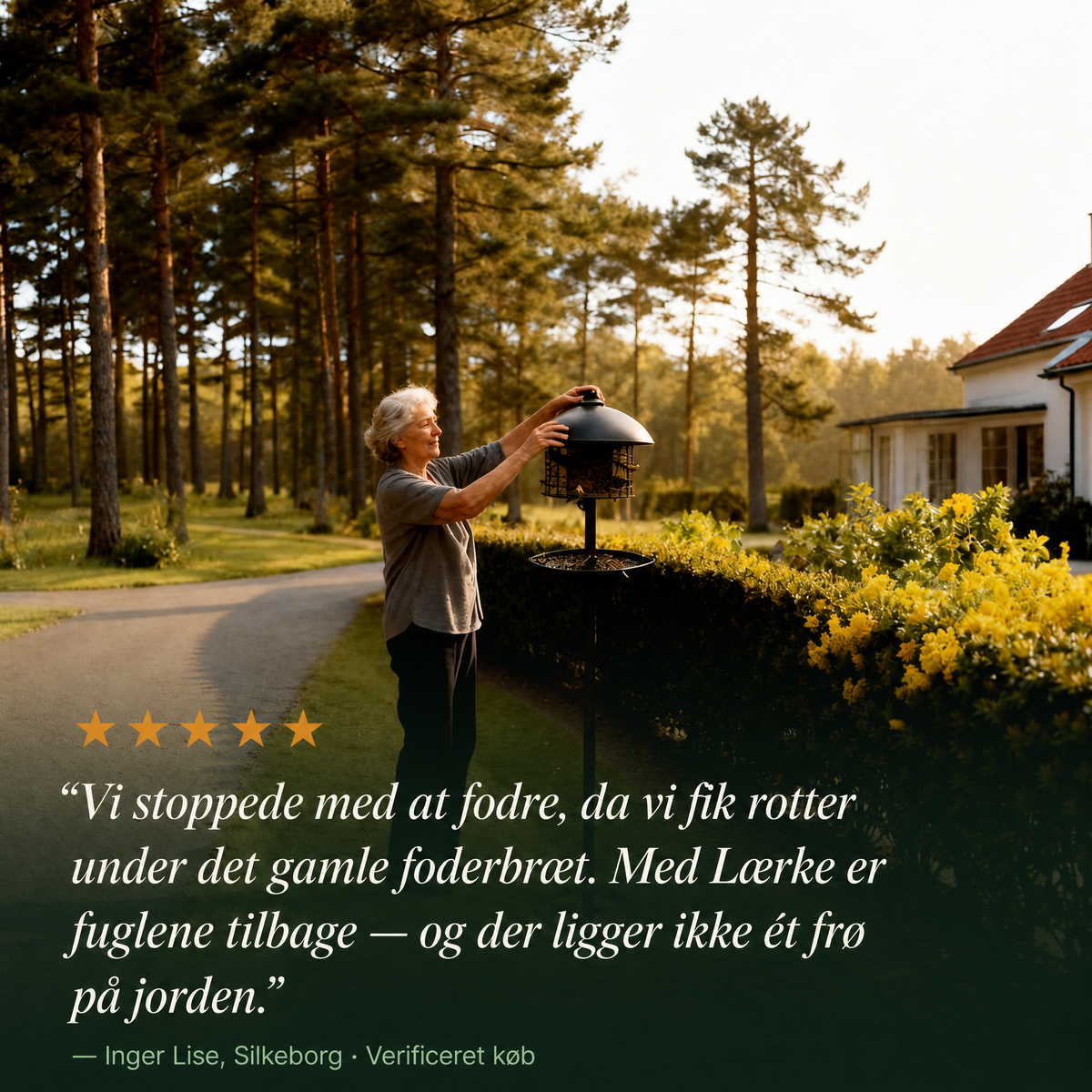 Lærke - Premium Fuglefoderhus